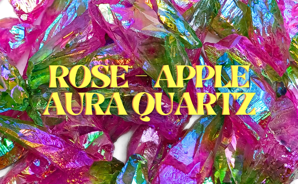 Rose Apple Aura Quartz