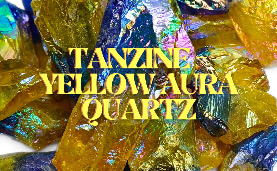 Tanzine Yellow Aura Quartz