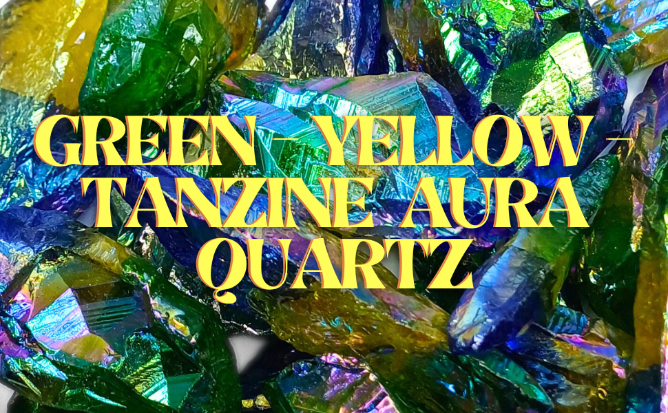 Green Yellow Tanzine Aura Quartz