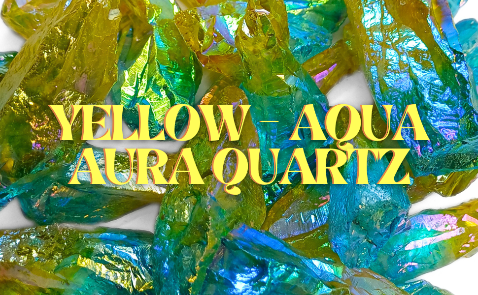 Yellow Aqua Aura Quartz