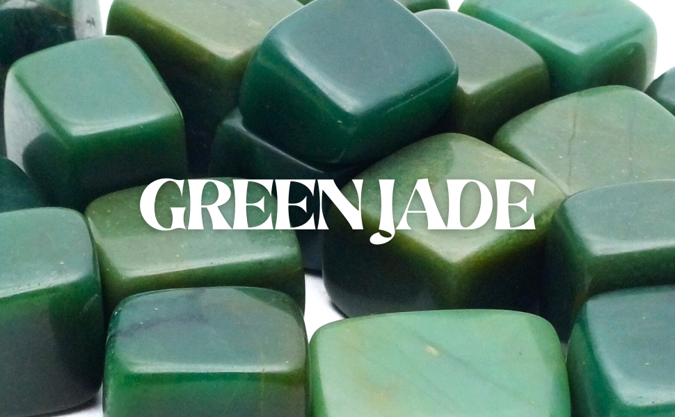 Green Jade Crystal Stone ( Aug 20 )