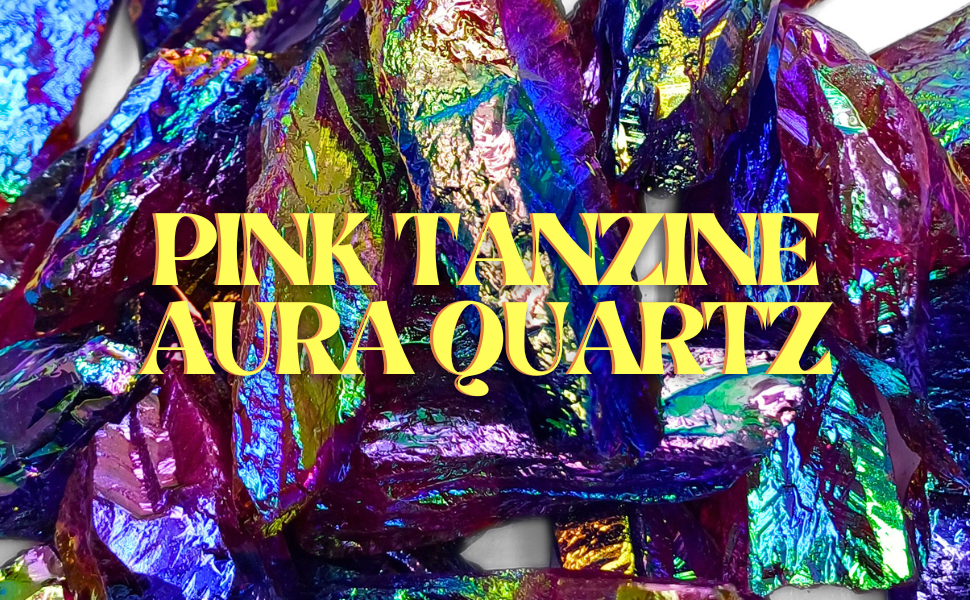 Pink Tanzine Aura Quartz