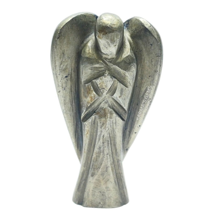 Ange en cristal de pierre de pyrite