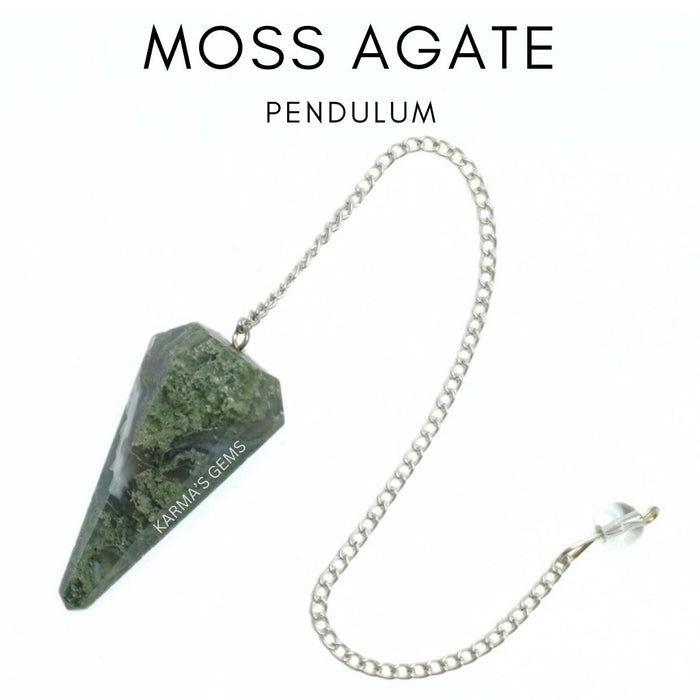 PENDULE DE RASTIDISATION EN PIERRE D'AGATE MOUSSE