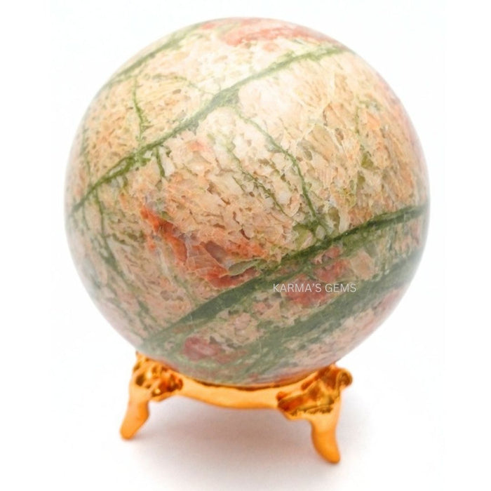 50 TO 55 MM UNAKITE SPHERE