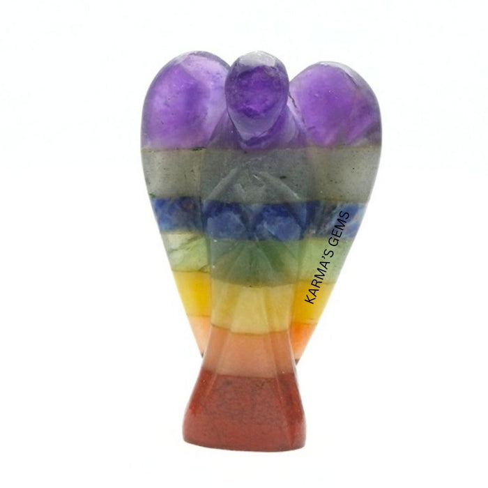 SEVEN CHAKRA STONE CRYSTAL ANGEL