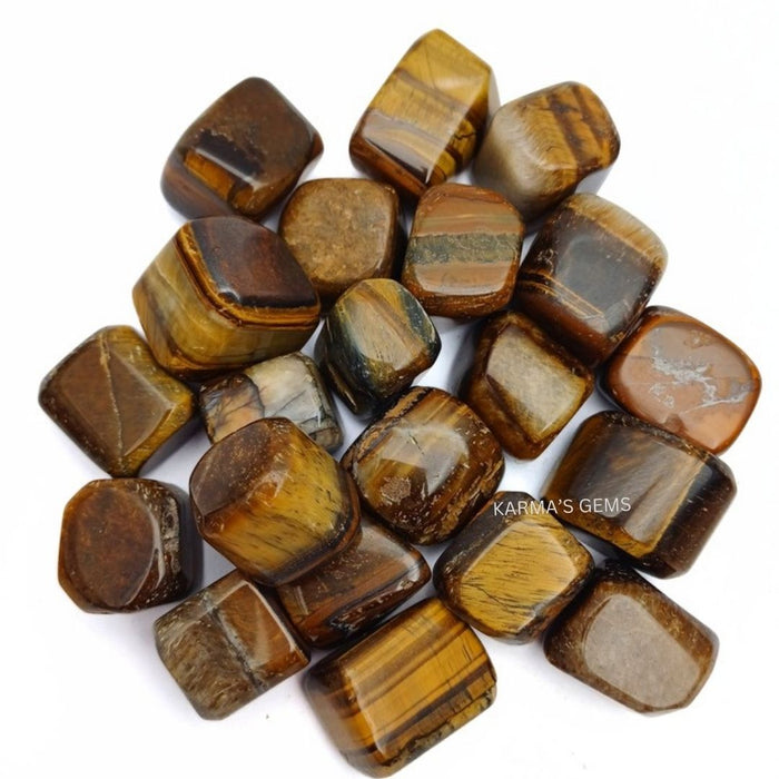 25 TO 35 MM TIGER EYE TUMBLED STONE