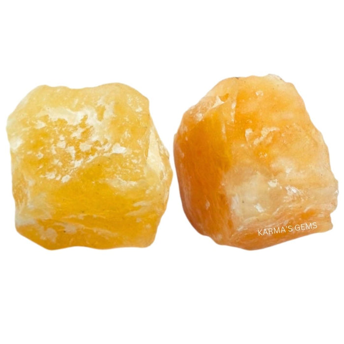2 PCS 15 TO 25 MM GOLDEN QUARTZ ROUGH STONE