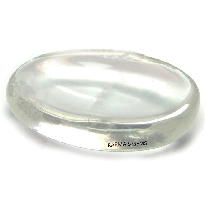 CLEAR QUARTZ WORRY THUMB STONE