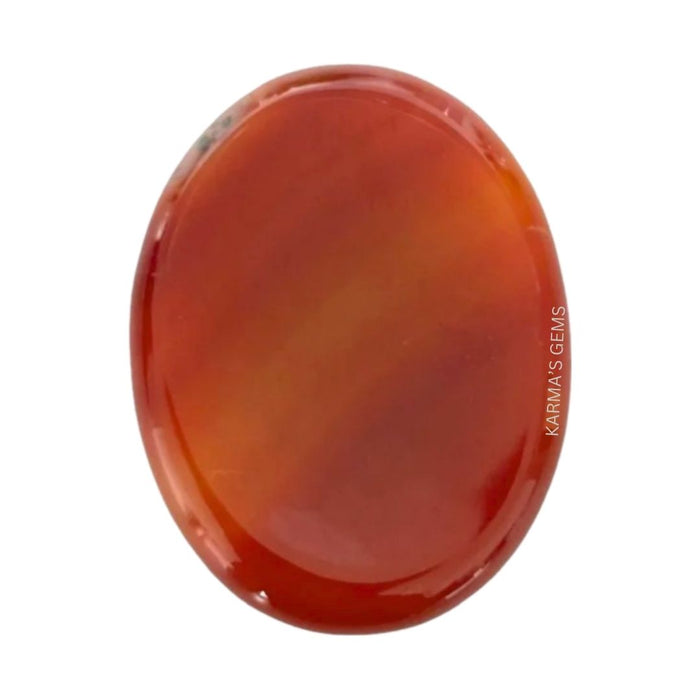 RED CARNELIAN WORRY THUMB STONE