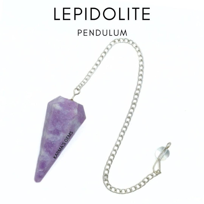 PENDULE DE RASTÉSIE EN PIERRE DE LÉPIDOLITE