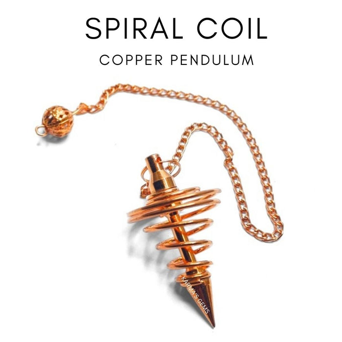 PENDULE DE RASTÉSIE À POINTE SPIRALE EN CUIVRE