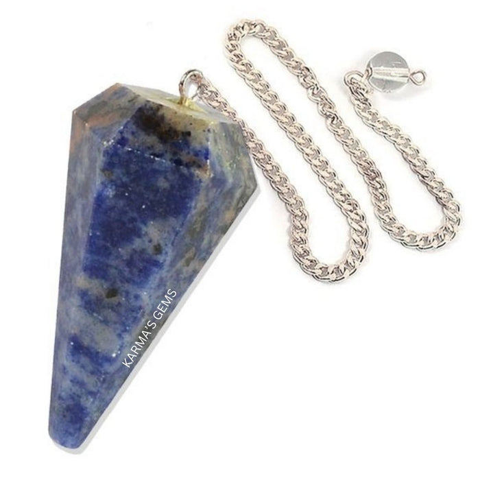 PENDULE DE RASTÉSIE EN PIERRE DE SODALITE