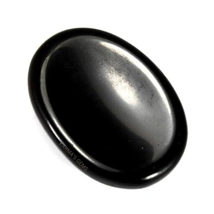 BLACK OBSIDIAN WORRY THUMB STONE