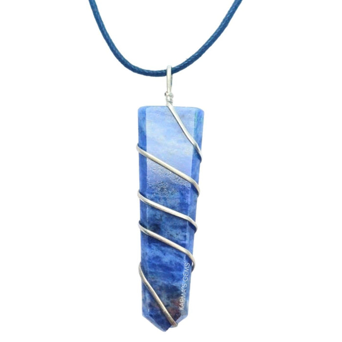 FLAT WRAPPED SODALITE PENDANT