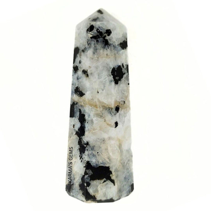8 CORNER RAINBOW MOONSTONE OBELISK