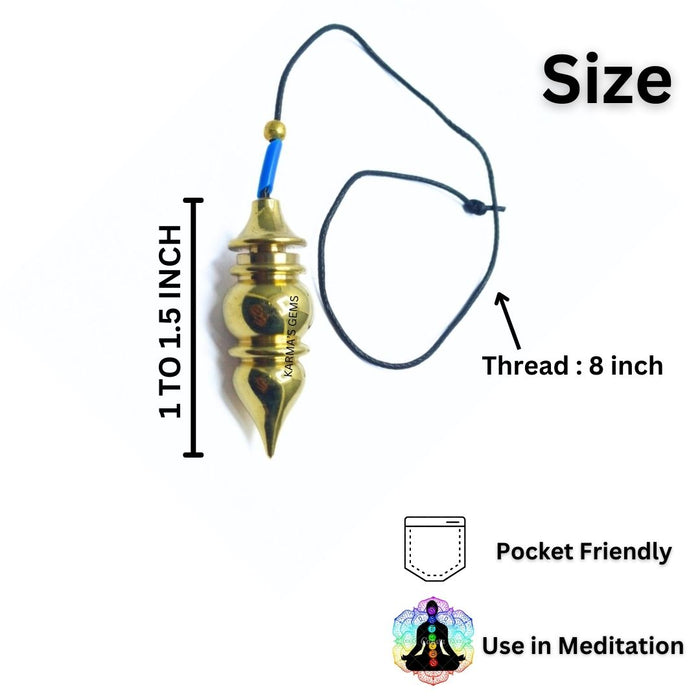GOLD TEAR DROP POT DOWSING PENDULUM