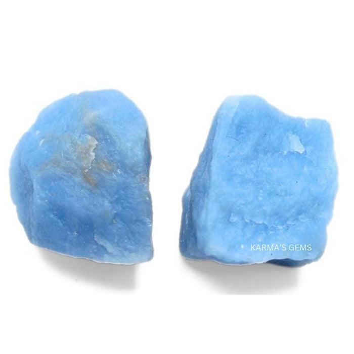 2 PCS 20 TO 25 MM ANGELITE ROUGH STONE