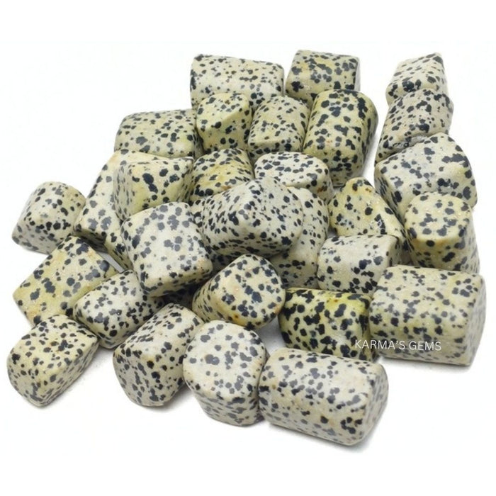 15 TO 25 MM DALMATIAN JASPER POLISH TUMBLED STONE