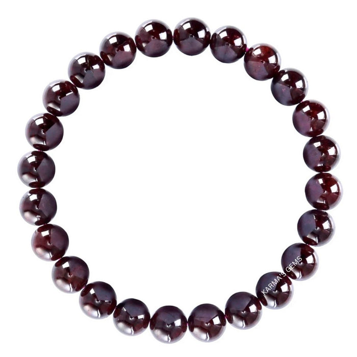 8 MM PERLEN GRANAT ARMBAND