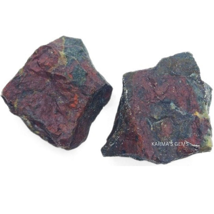 2 PCS 20 TO 25 MM DRAGON BLOODSTONE ROUGH STONE
