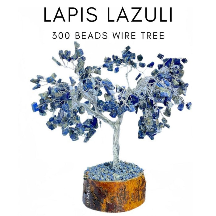 300 PERLES DE PIERRE DE LAPIS LAZULI FIL ARBRE