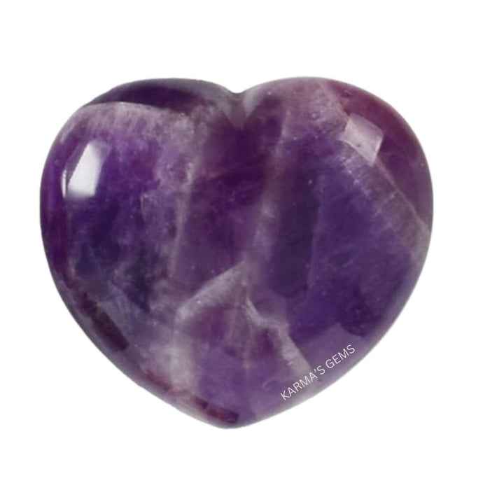 1" AMETHYST PUFFY HEART