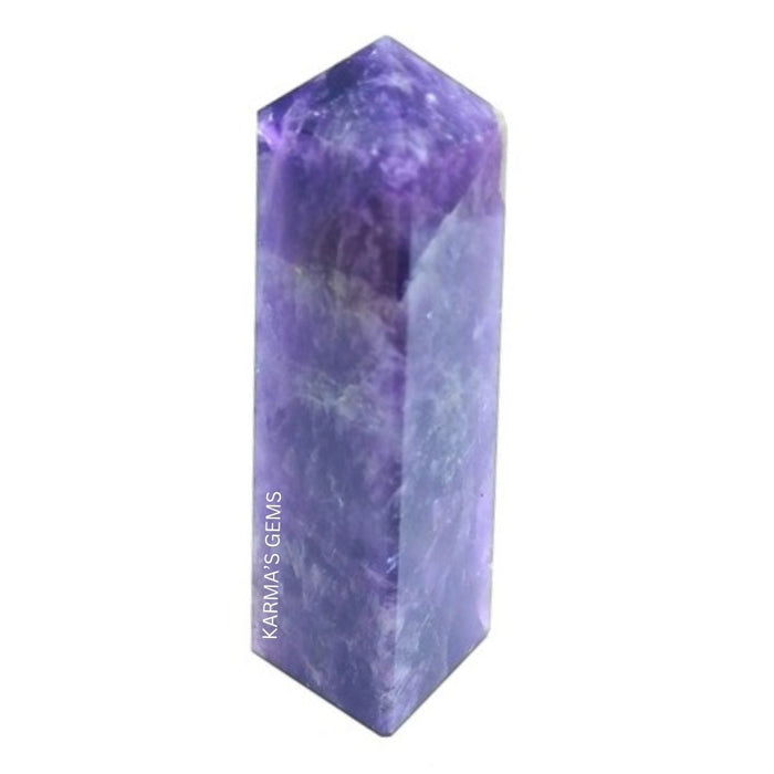 4 CORNER AMETHYST OBELISK