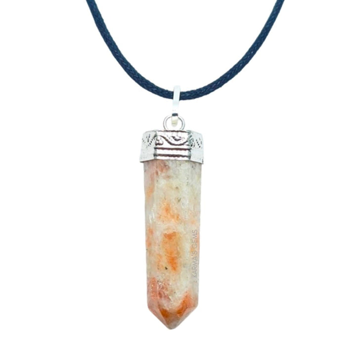 SUNSTONE POINT PENCIL PENDANT