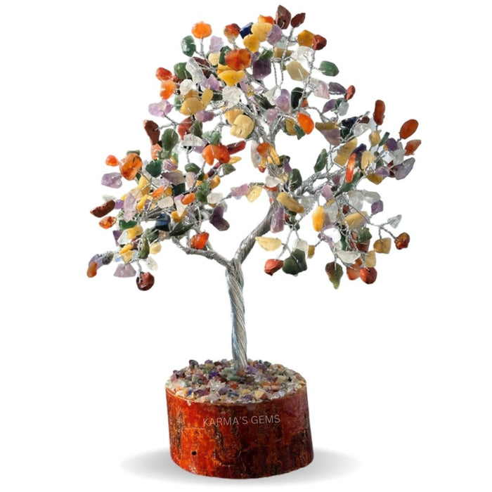 300 PERLES EN FIL DE PIERRE MULTICOLORE ARBRE
