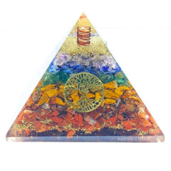 BAUM DES LEBENS SIEBEN CHAKRA ORGONIT PYRAMIDE