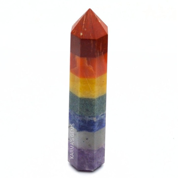 8 CORNER SEVEN CHAKRA OBELISK