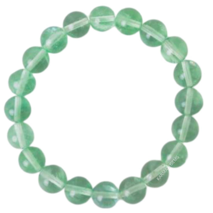 Armband aus grünem Fluorit mit 8 mm Perlen