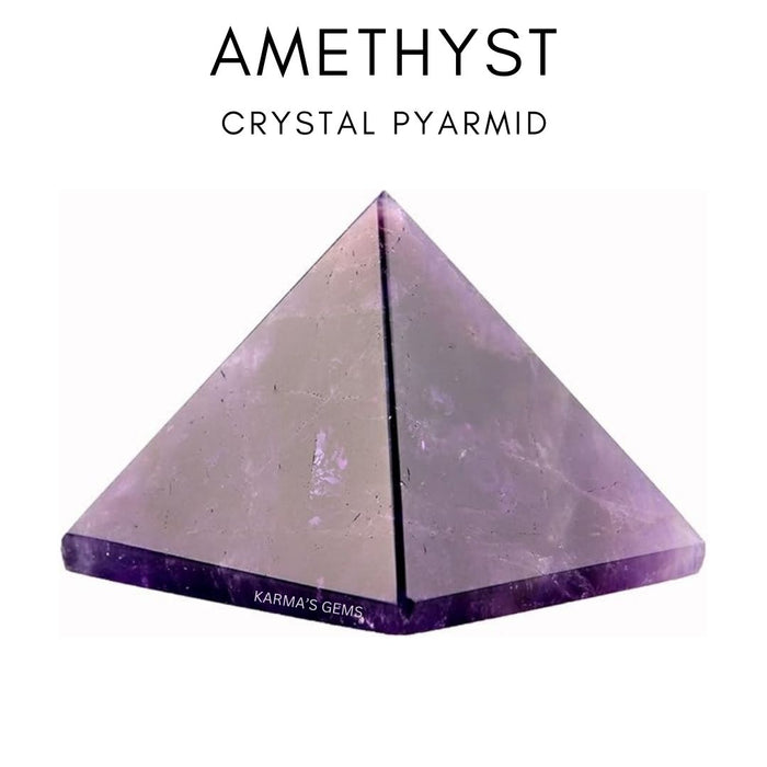 AMETHYST STONE CRYSTAL PYRAMID