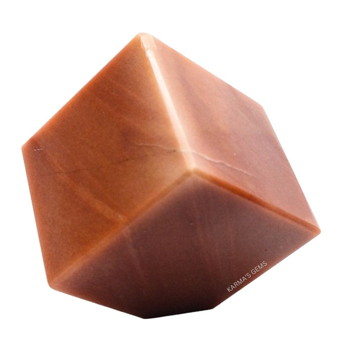 ORANGE AVENTURINE STONE CUBE