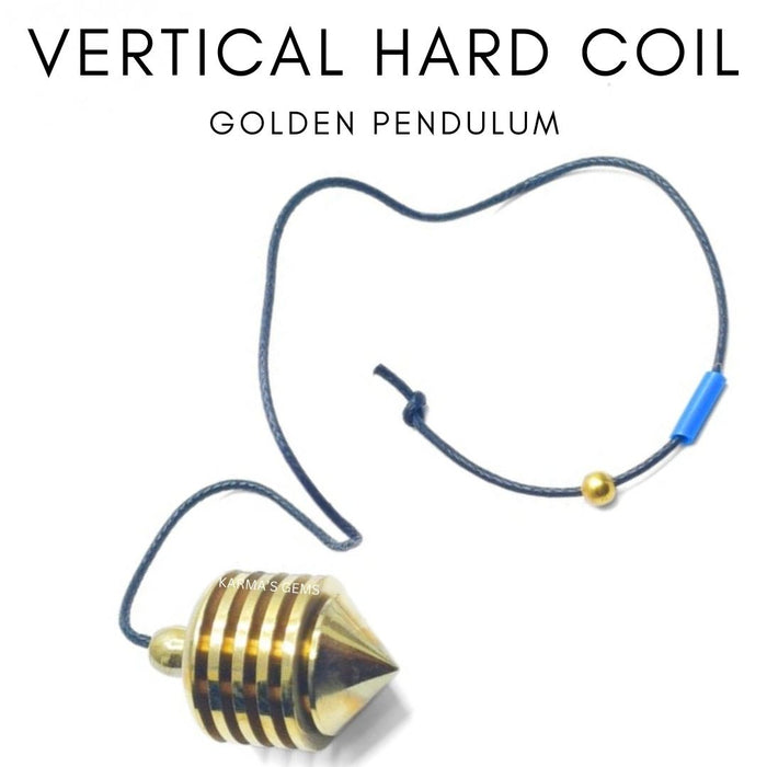 GOLDENES VERTIKALES PENDEL MIT HARTSPULE