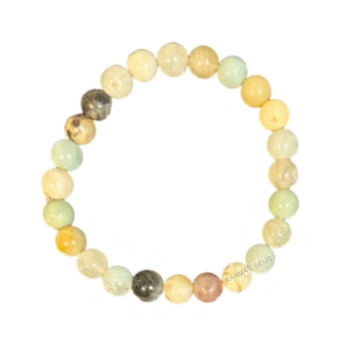 8 MM BEADS AMAZONITE BRACELET
