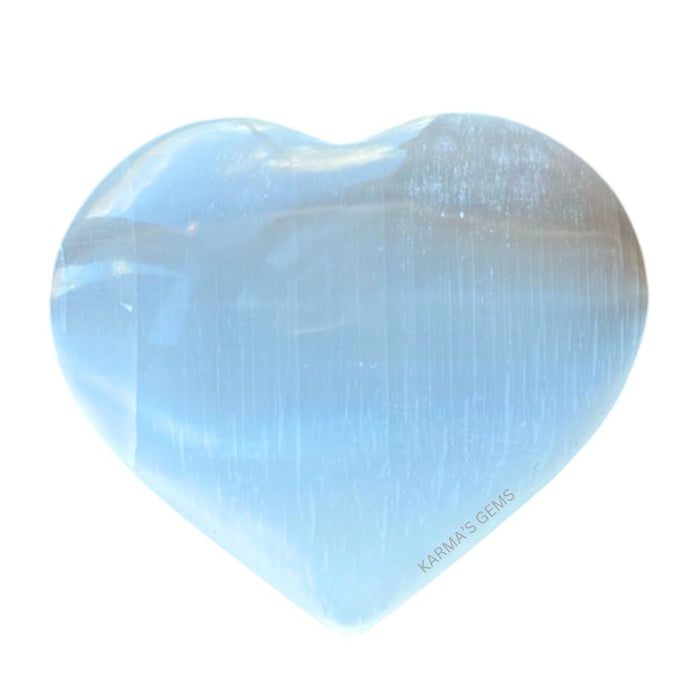 1" SELENITE PUFFY HEART