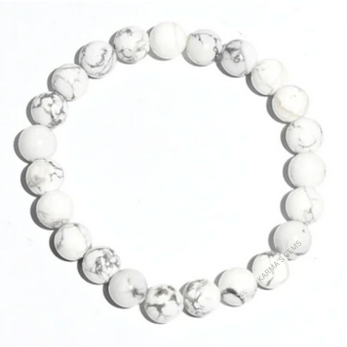 8 MM PERLEN HOWLITH ARMBAND