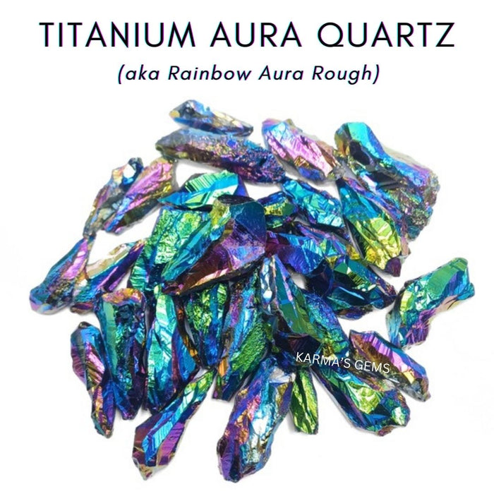 TITANIUM AURA QUARTZ RAW STONE