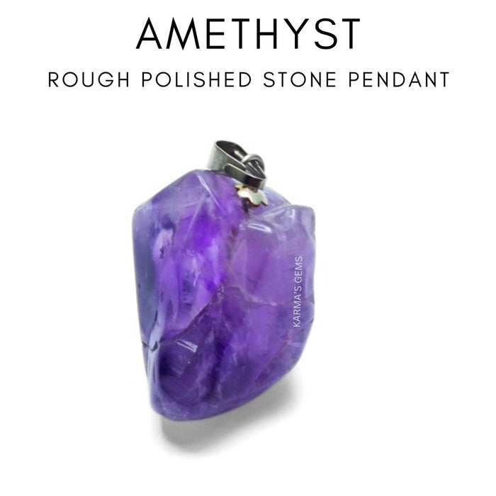 AMETHYST ROHER KRISTALLSTEINANHÄNGER