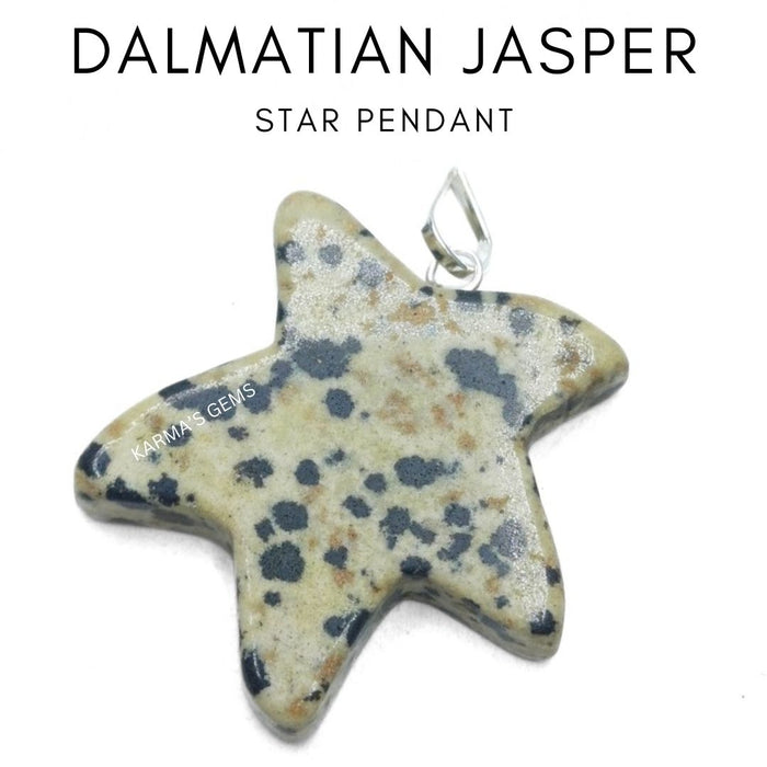 DALMATIAN JASPER STAR PENDANT