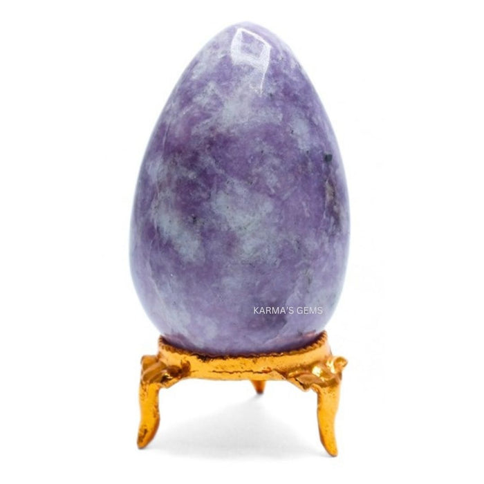 POLISHED LEPIDOLITE POCKET EGG