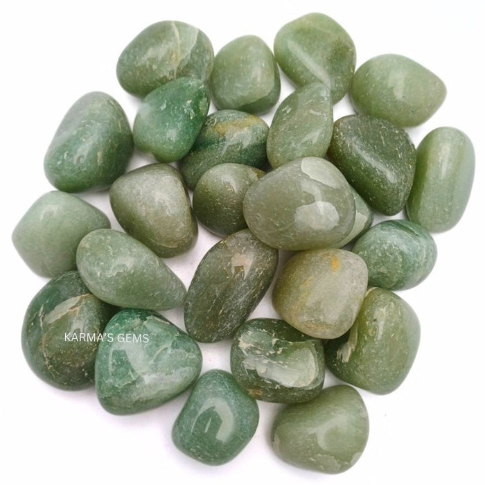 15 TO 25 MM GREEN AVENTURINE POLISH TUMBLED STONE