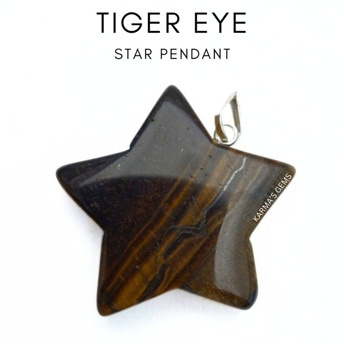 TIGER EYE STAR PENDANT