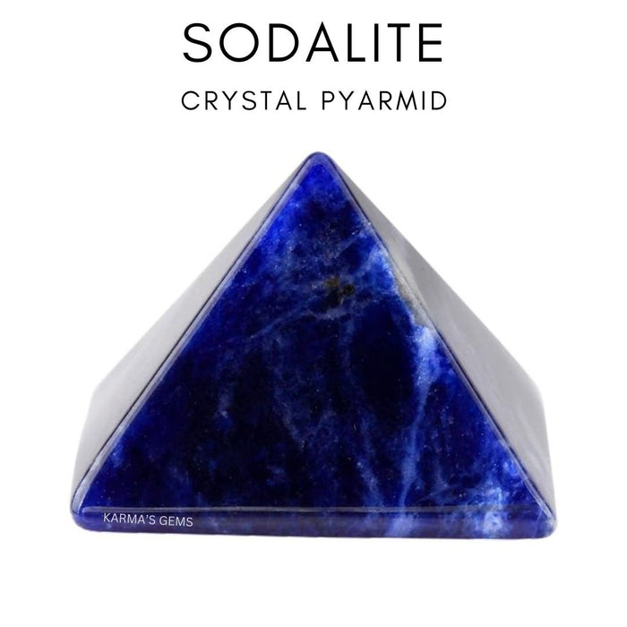 SODALITE STONE CRYSTAL PYRAMID