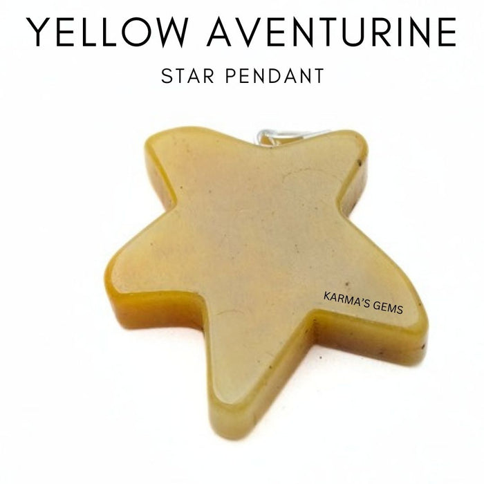 YELLOW AVENTURINE STAR PENDANT