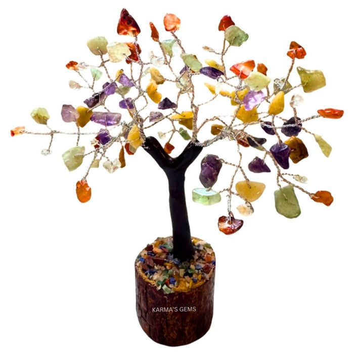 100 BEADS MULTI STONE CRYSTAL TREE