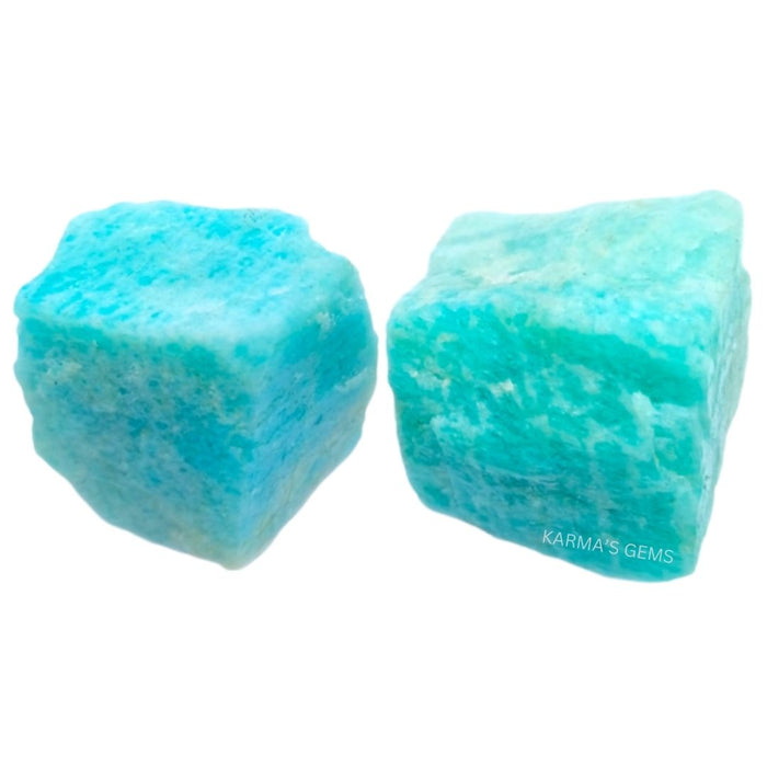PIERRE BRUTE D'AMAZONITE DE 15 À 25 MM