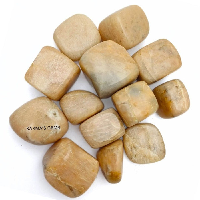 25 TO 35 MM PEACH MOONSTONE TUMBLED STONE